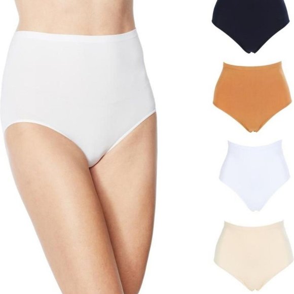 NWT RHONDA SHEAR 4 PIECE SEAMLESS HIGHWAIST AHH BRIEF SMALL - 4 PAIRS!!! - Picture 2 of 6